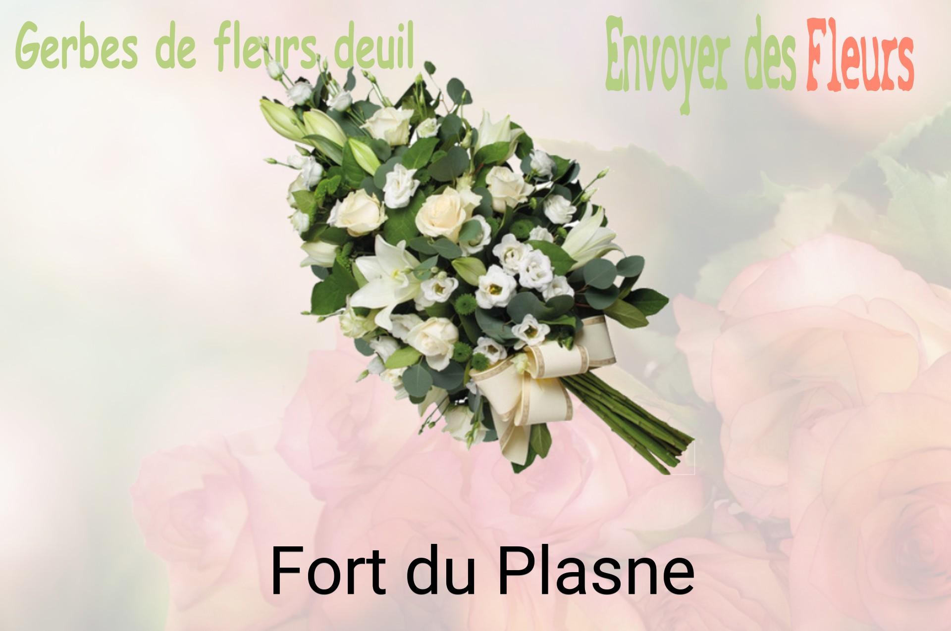 Gerbe de fleurs de deuil livrée à Fort-du-Plasne